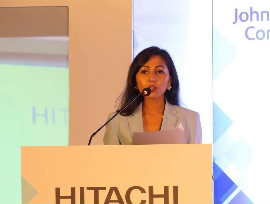 Dhwani Rao hosting a product launch