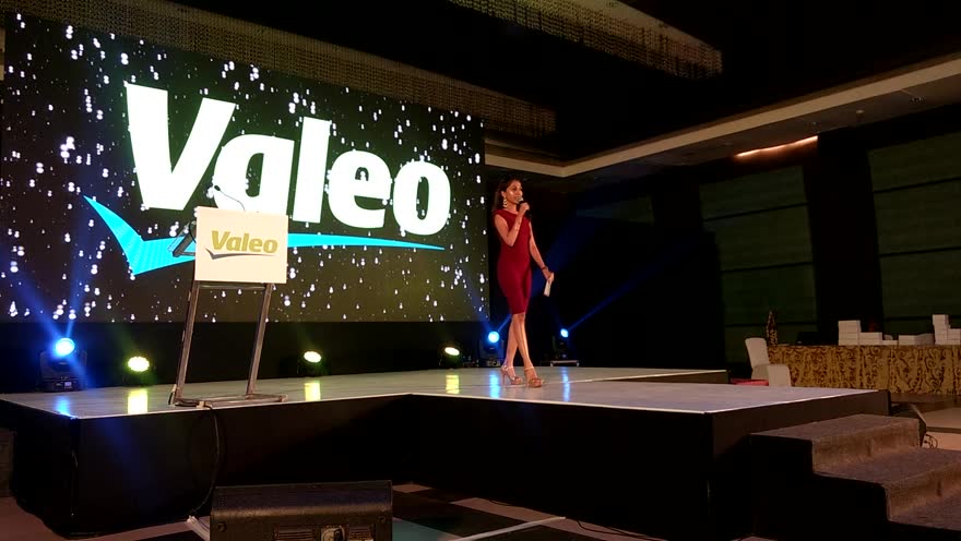 Dhwani Rao hosting Valeo annual day